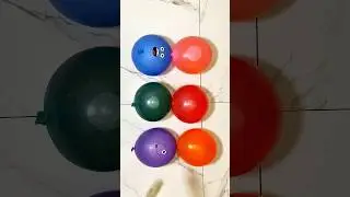 🤪🎈 ASMR Emoji Water Balloon Pop Challenge #asmr #satisfying #short