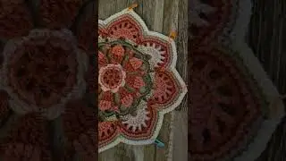 Crochet #Persian Tiles Blanket. Octagon thru round 11. Pattern by @janiecrow