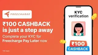 Freecharge New Offer Flat ₹100 🔥Cashback / Freecharge pay Later Activate full details in this Video