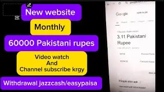 Monthly 60000 Pakistani rupes || withdrawal jazzcash easypaisa || news website || online earning