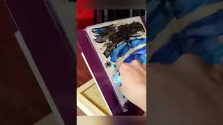 Simple Acrylic painting for kids ! starry night kids painting.  #acrylicpainting #easypainting