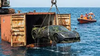 A Sunken Treasure Discovered: Pagani Zonda HP Barchetta Recovered from the Sea