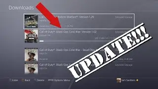 Black Ops Cold War UPDATE on PS4!!! 14gb Download! Xbox Coming Soon!