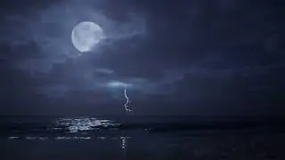 Thunderstorm Over the Ocean 🌊⚡ Deep Sleep & Relaxing Night Sounds
