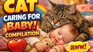 Cats Protecting Babies Like Their Own Kittens 😘😸