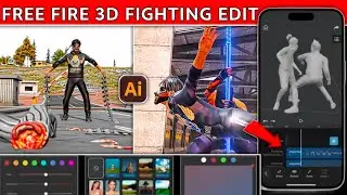 Free Fire 3D Fighting Reels Editing Tutorial | Free Fire 3D Animation Shorts Editing | Ff Reels Edit