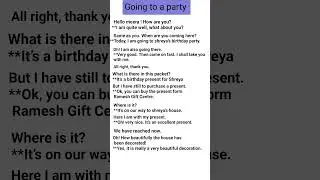 conversation between friends#party#youtubeshortsviral #englishera #spokenenglish #vocabulary
