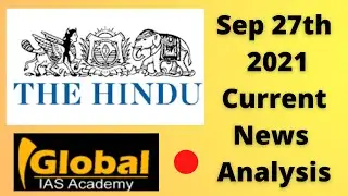 27th  SEPTEMBER 2021 Current Affairs Update