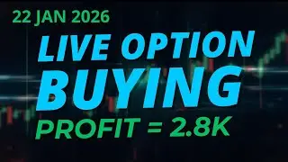 22 Jan 2026 | Option Buying Intraday Live Trade | Profit & Loss | BankNifty & Nifty | TraderRiskFree