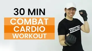 30 MIN FAT BURNING CARDIO &bull; ALL STANDING &bull; WORKOUT AT HOME &bull; Combat Cardio #2 &bull; Keoni Tamayo