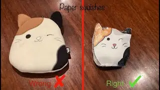 Making paper squishes #paper #craft #papercraft