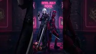Dante & Deadpool AI Fusion ⚔️🔫 Hybrid Hunter #DevilMayCry #Deadpool #hybrid #fusion #Dante #Deadpool