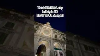 This MEDIEVAL city in Italy is SO BEAUTIFUL at night!