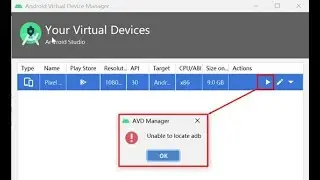 How to fix 'Unable to locate adb' error