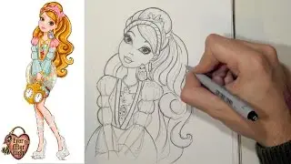 Comment dessiner Ashlynn Ella de Ever After High étape par étape