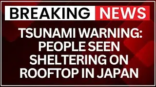 Japan Issues Tsunami Warning: People Seen Sheltering on Rooftop in Japan's Mukawa | NewsX