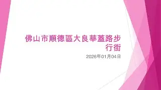 佛山市順德區大良華蓋路步行街 - 2026年01月04日