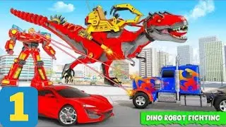 Flying Dino Transform Robot: Dinosaur Robot Games Android Gameplay