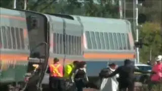 Canada Passenger Train and Bus crash Passengers evacuated [without Comments]
