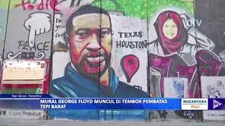Mural George Floyd Muncul Ditembok Pembatas Tepi Barat