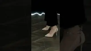 Different styles of white high heels 🤍👠#lilywei #highheels #otd