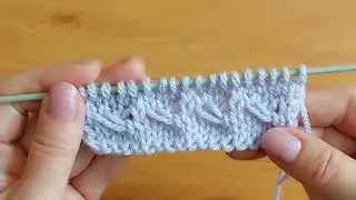 Интересный 👍 узор спицами для женских и детских изделий .
