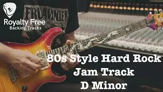 80s Style Hard Rock Jam Track in D Minor