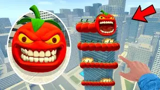ROBLOX PSYCO TOMATO HUNGRY WORM IS HAUNTING ME IN THE CITY in Garry's Mod