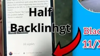 iPhone 11 tela escura no canto ( Half backlinhgt)