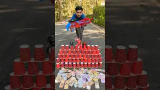 Money gun and Big Toy Gun Testing 🔥