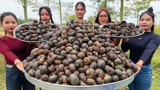 Amazing cooking snail stir-fry with chili recipe in my countryside