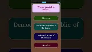World Capitals Trivia #2 | Geography Quiz