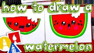 how to draw a colorful watermelon | how to draw watermelon | easy drawing for kids,easy step by step
