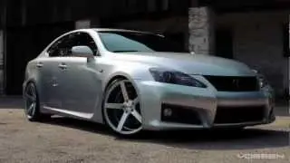 Lexus IS F on 20 Vossen VVS CV3 Concave Wheels   Rims   YouTube