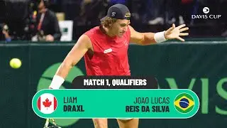 Liam Draxl v Joao Silva | Canada v Brazil | 2026 Davis Cup Qualifiers 1st Round Highlights
