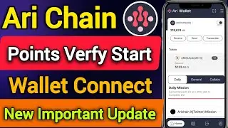 Ari Wallet Points Verification Start || Ari Wallet Listing Date Wallet Connect New Update