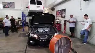 2008 Lexus ISF Dyno run Dynomite dyno 426 rwhp