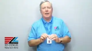 Blue Vinyl Lanyard | North Dakota ID Badges | North Dakota ID Card Printers