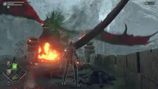 Kill Red dragon with a Poison cloud spell Demon's Souls