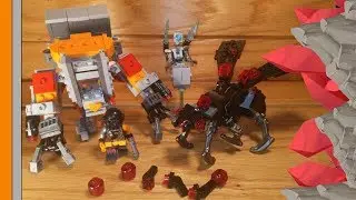 LEGO CRYSTAl  MINERS:   Crystal wasp vs mining climber (moc)