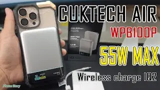 Обзор портативного зарядного устройства CUKTECH AIR (WPB100P) Powerbank 10000mAh PD 55W / Беспров...