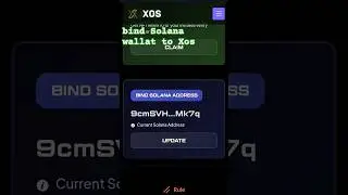 How to bind Solana wallet for Xos Airdrop now live! #breaking