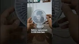 Battery replacement in USB fans #bajajfans #batteryreplacement