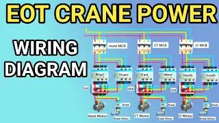 | EOT Crane Power Wiring Full Setup | Power Wiring Diagram  Working in Hindi |