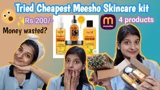 Cheapest Meesho Skincare Kit Under ₹200 | Real Review 😱| Money Wasted or Worth It?