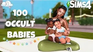 CLOWN BABIES HAVE AGED UP! 100 OCCULT BABY CHALLENGE SIMS 4