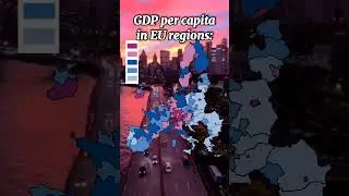 GDP per capita in EU regions #shorts #trending #viral