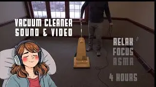 Vacuuming A Dark Room As It Snows Outside The Window - Relaxing Vacuum Cleaner Sound - 4 Hours