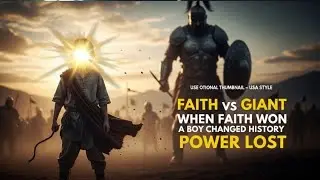 David vs Goliath | When Faith Defeated Power | Islamic History/A Boy vs a Giant | Faith That Changed