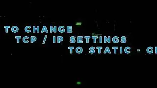 How to Change TCP/IP Settings to Static on a Genmega ATM